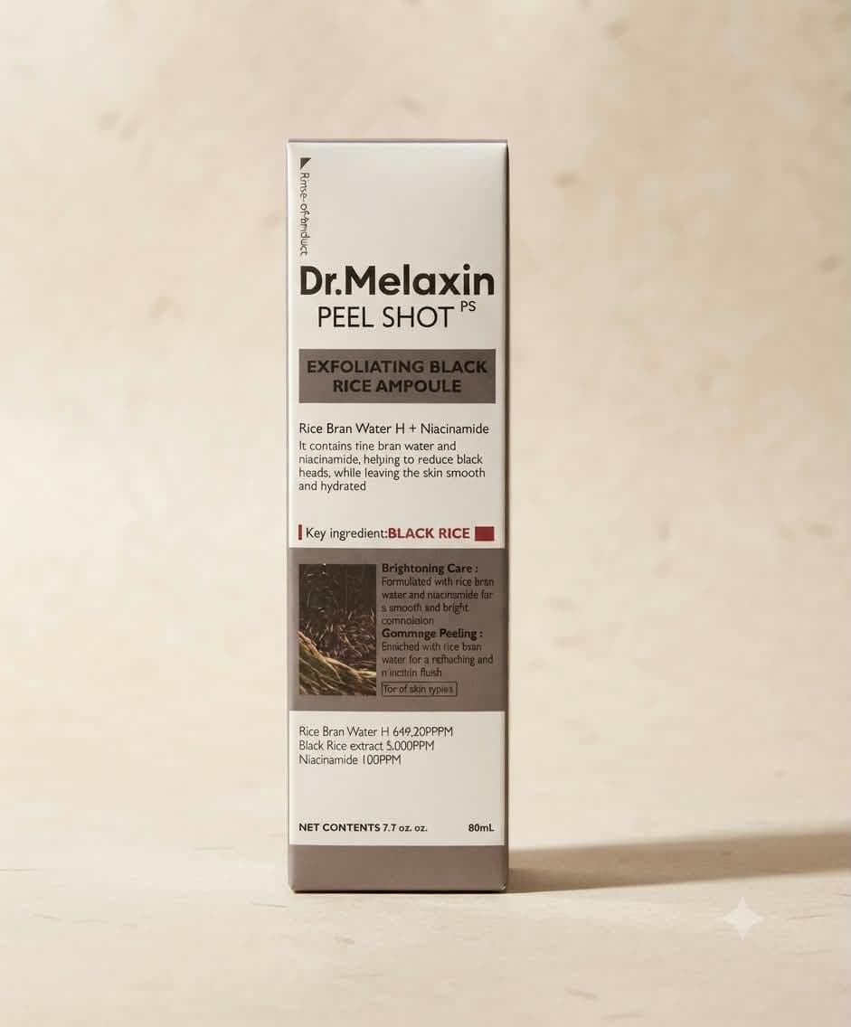 Dr.Melaxin Peel Shot PS Exfoliating Black Rice Ampoule 80ml